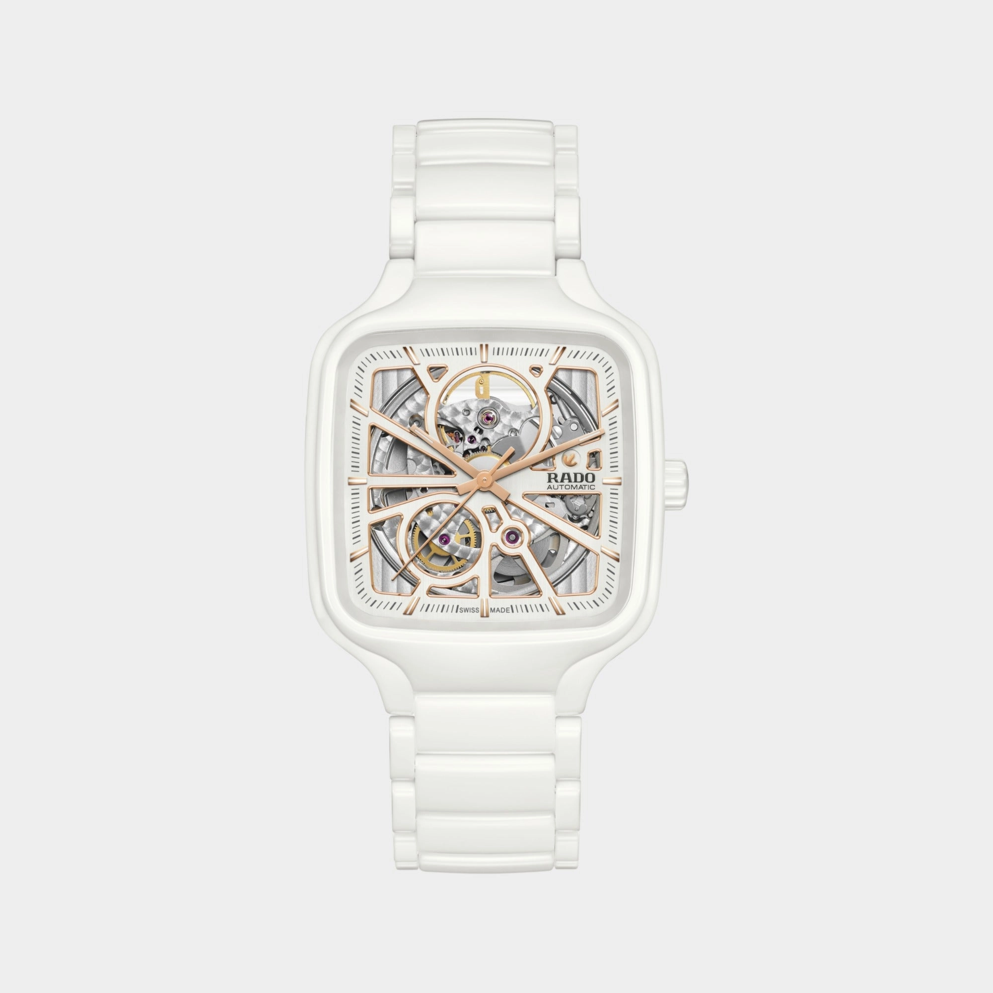 True Square Automatic Women Analog Ceramic Watch R27073012