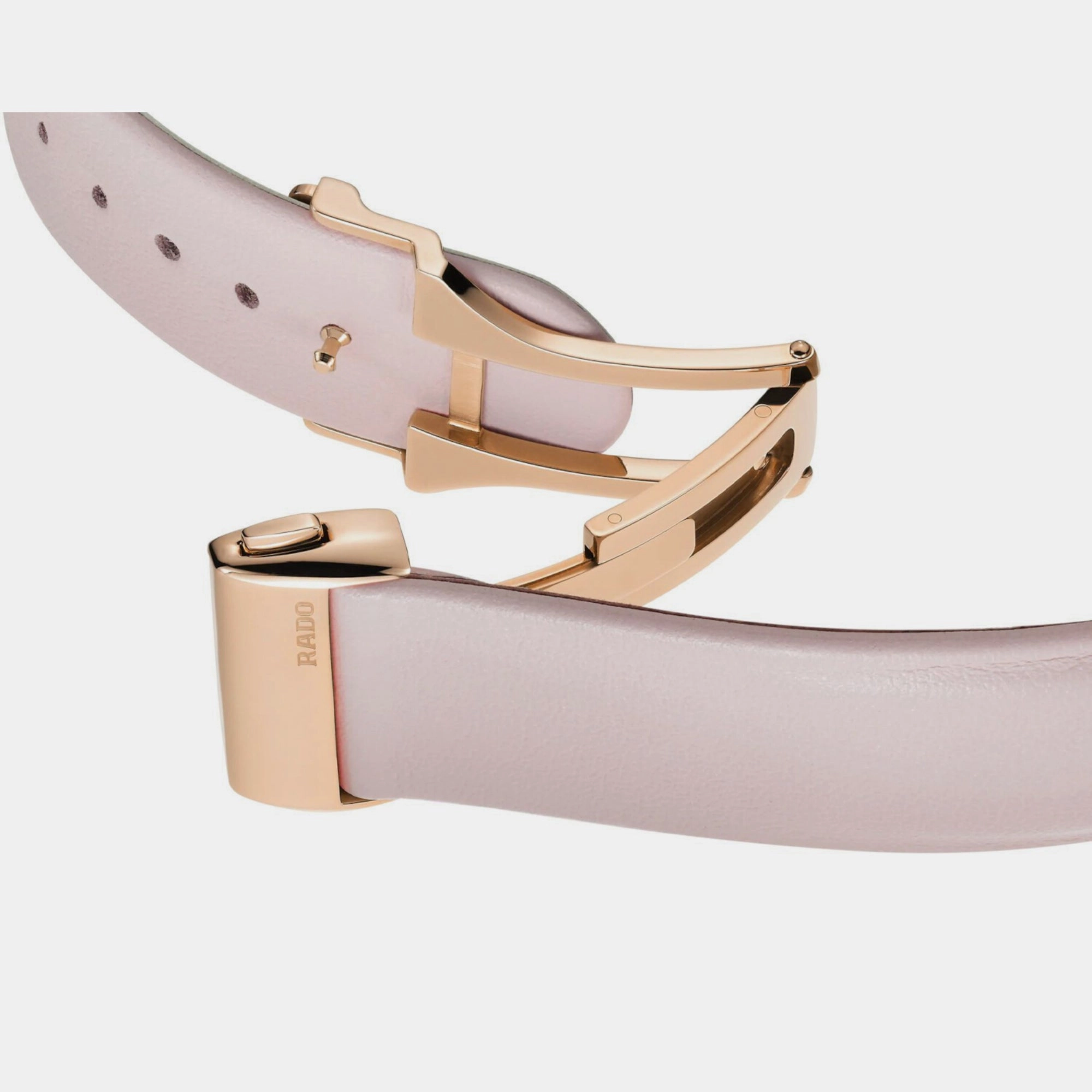 True Square Women's Pink Leather Watch R27123905