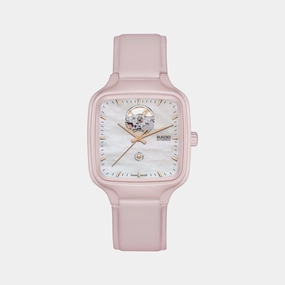 True Square Women's Pink Leather Watch R27123905