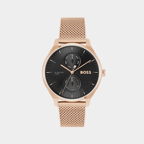 Tyler Men's Black Chronograph Mesh Watch 1514104