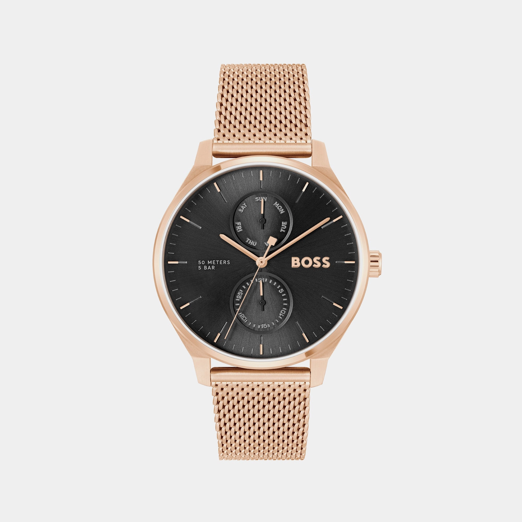 Tyler Men's Black Chronograph Mesh Watch 1514104