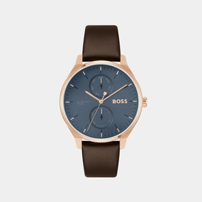 Tyler Men's Blue Chronograph Leather Watch 1514103