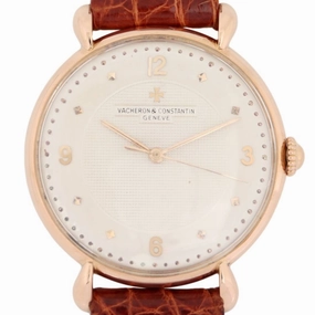 Vacheron & Constantin Guilloche Dial & Tear Drop 18k Rose Gold, 1950's