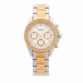 Valentino 20121502-TWO TONE - WHITE DIAL EXCALIBUR IP STAINLESS STEEL BAND STRAP Watch for Women