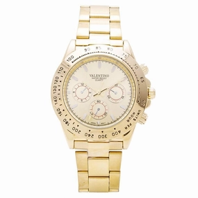 Valentino 20121651-GOLD DIAL STAINLESS BAND STRAP Watch for Men