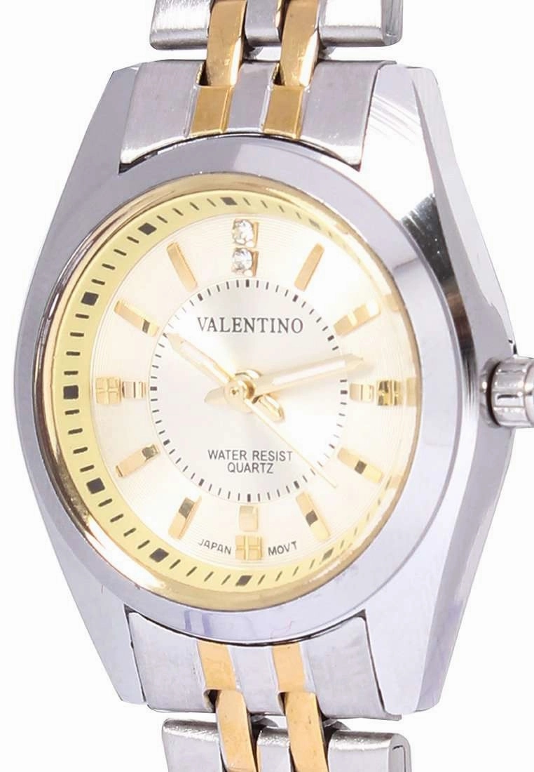 Valentino 20121691-TWO TONE - SILVER DIAL Stainless Steel Watch for Women