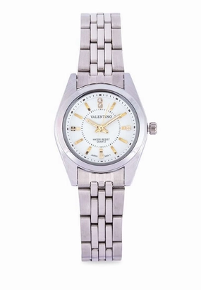 Valentino 20121693-SILVER - WHITE DIAL Stainless Steel Watch for Women
