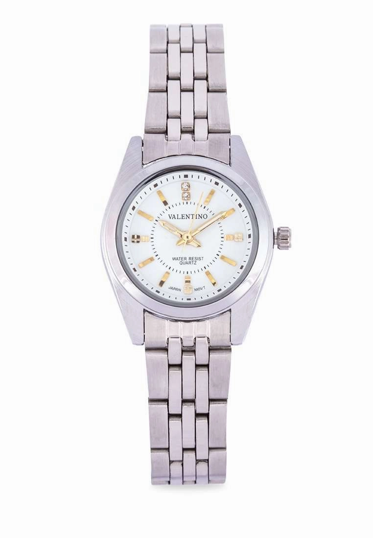 Valentino 20121693-SILVER - WHITE DIAL Stainless Steel Watch for Women
