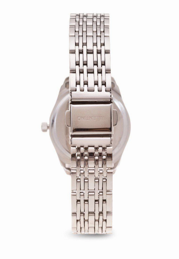 Valentino 20121914-Gold Dial Sta Barbara Mtl Stainless Strap Watch For Women