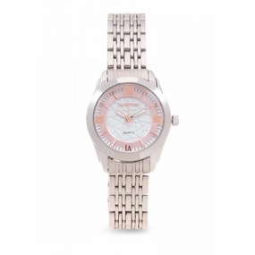 Valentino 20121914-Rose Dial Sta Barbara Mtl L Stainless Strap Watch For Women
