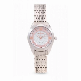 Valentino 20121914-Rose Dial Sta Barbara Mtl L Stainless Strap Watch For Women