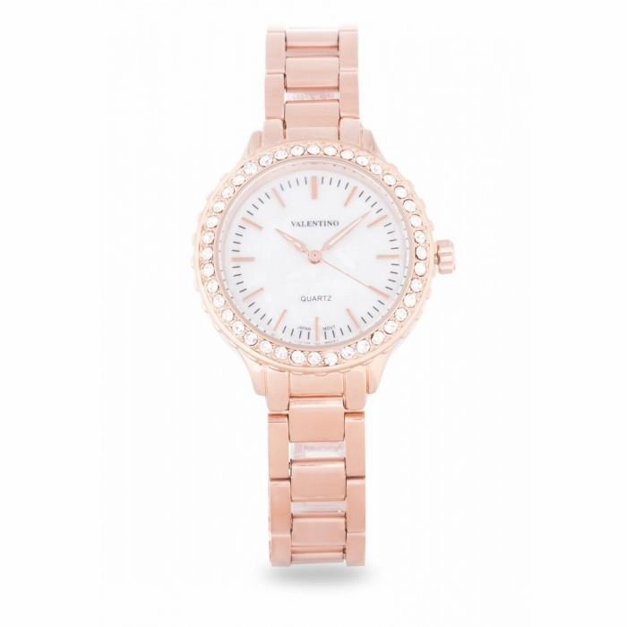 Valentino 20121960-ROSE GOLD GOLD - MOP DIAL STAINLESS BAND Watch For Women