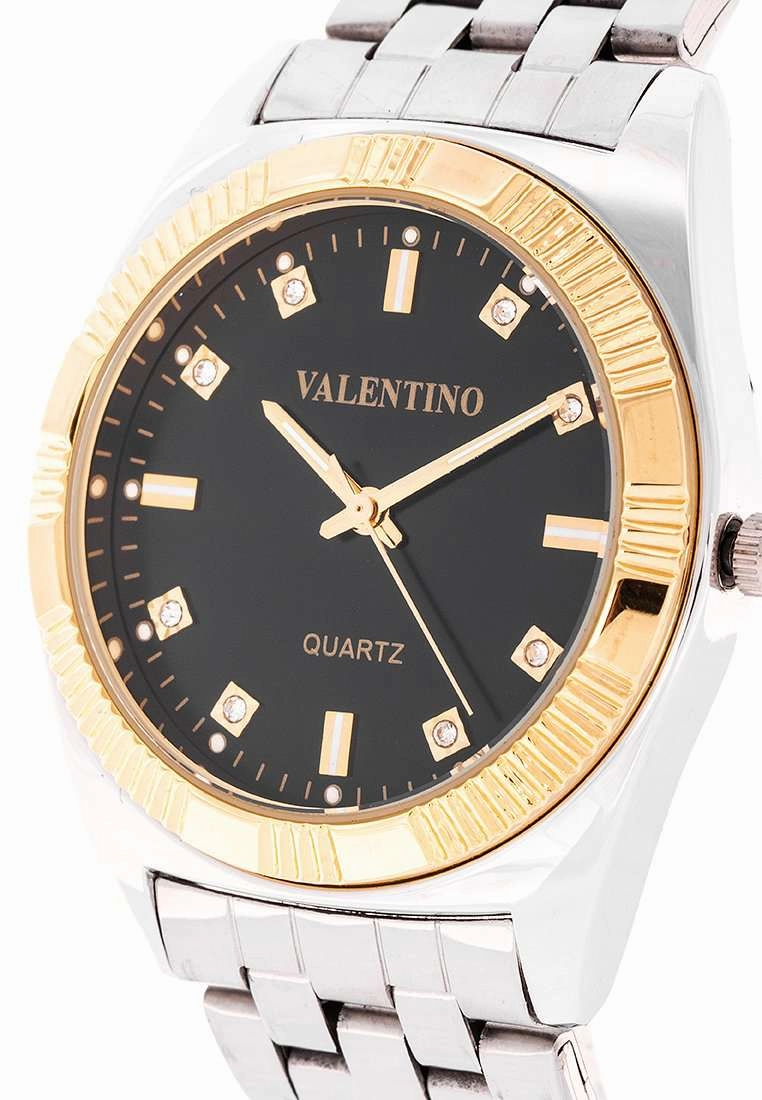 Valentino 20122249-BLACK DIAL Silver Watch for Men