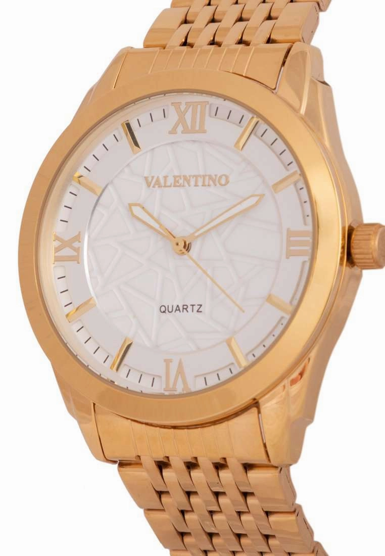 Valentino 20122319-WHT WHT DIAL Gold Watch for Women