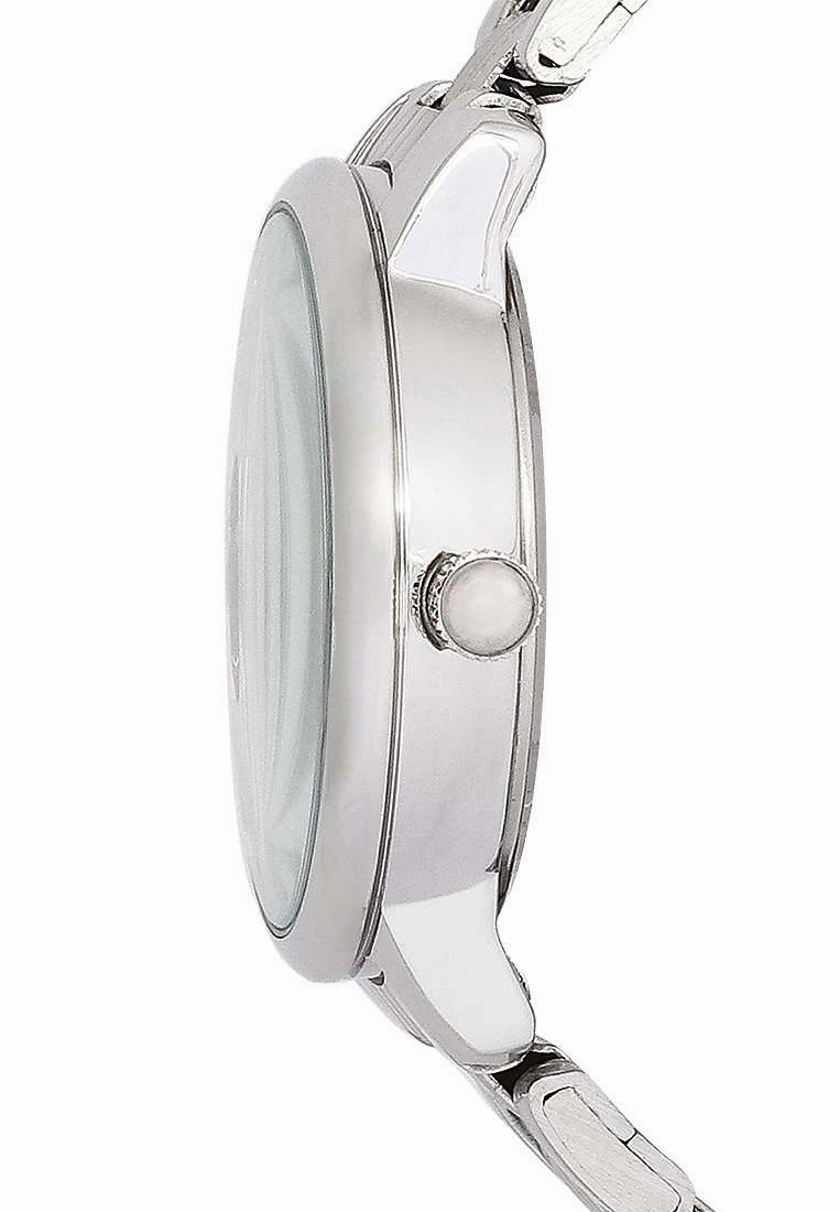 Valentino 20122327-BLACK DIAL Silver Stainless Strap for Women