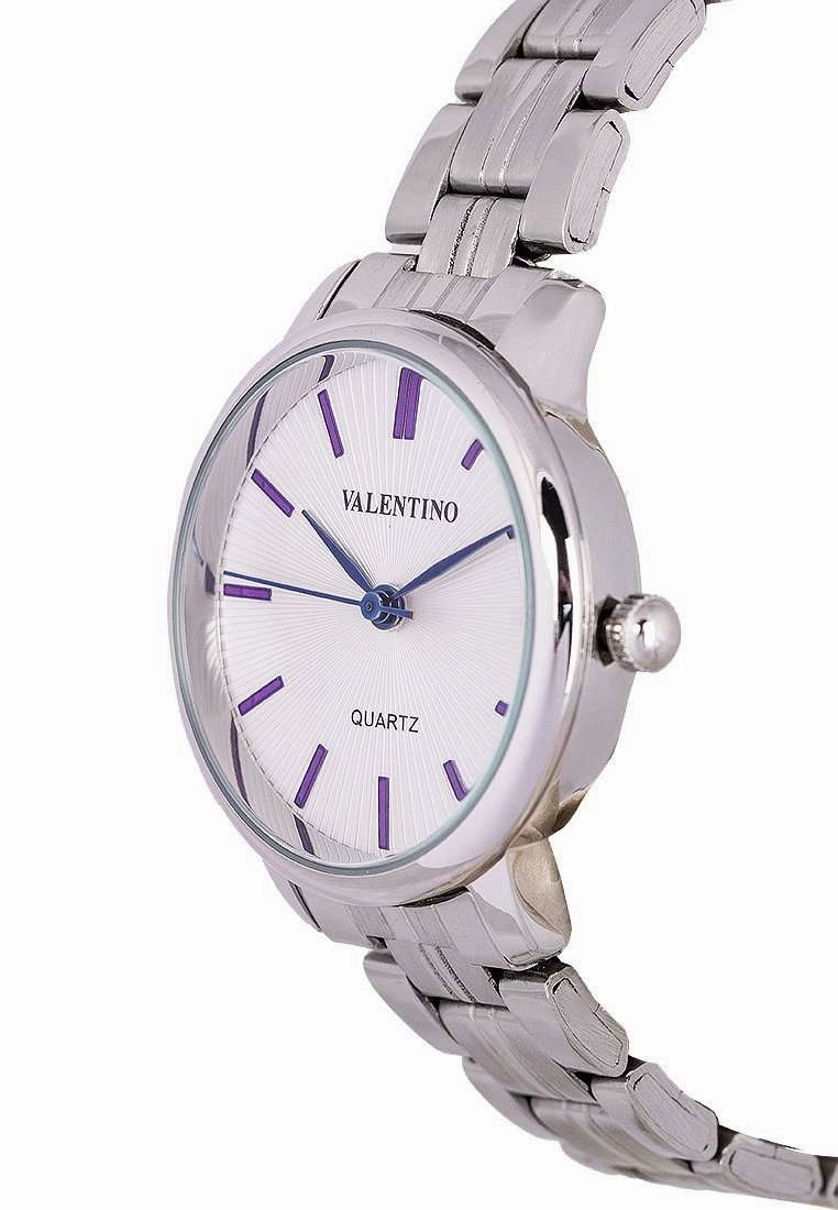 Valentino 20122327-WHITE DIAL Silver Stainless Strap for Women