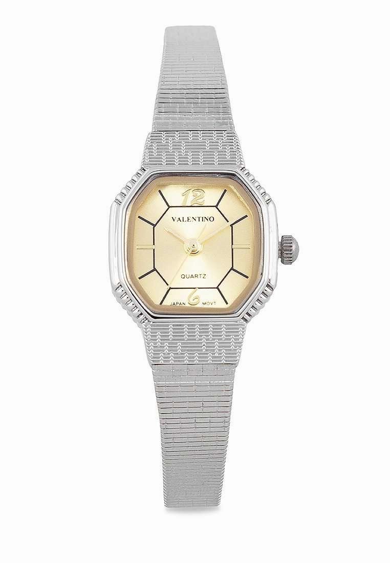Valentino 20122329-GOLD DIAL Silver Watch for Women