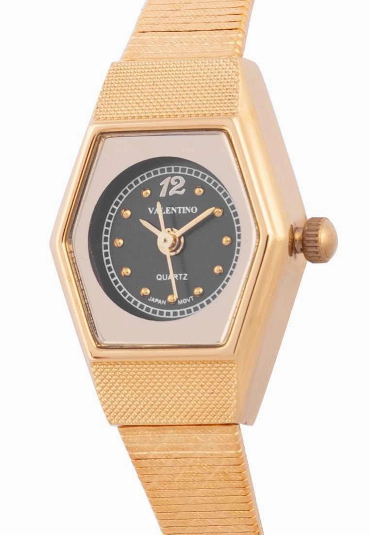 Valentino 20122334-BLACK DIAL Gold Watch for Women