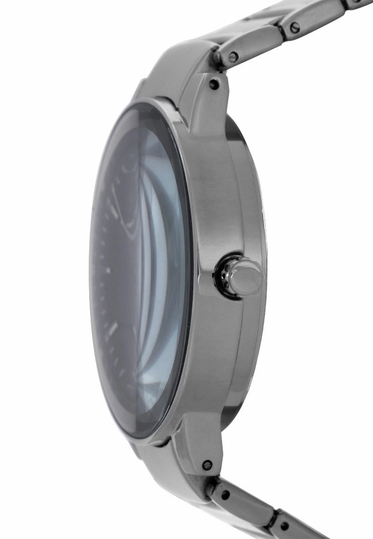 Valentino 20122356-BLACK DIAL Stainless Steel Strap Analog Watch for Men