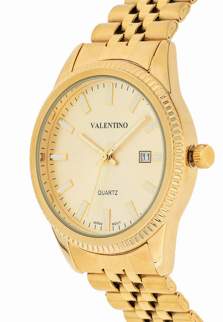 Valentino 20122392-GOLD DIAL Stainless Steel Strap Analog Watch for Men