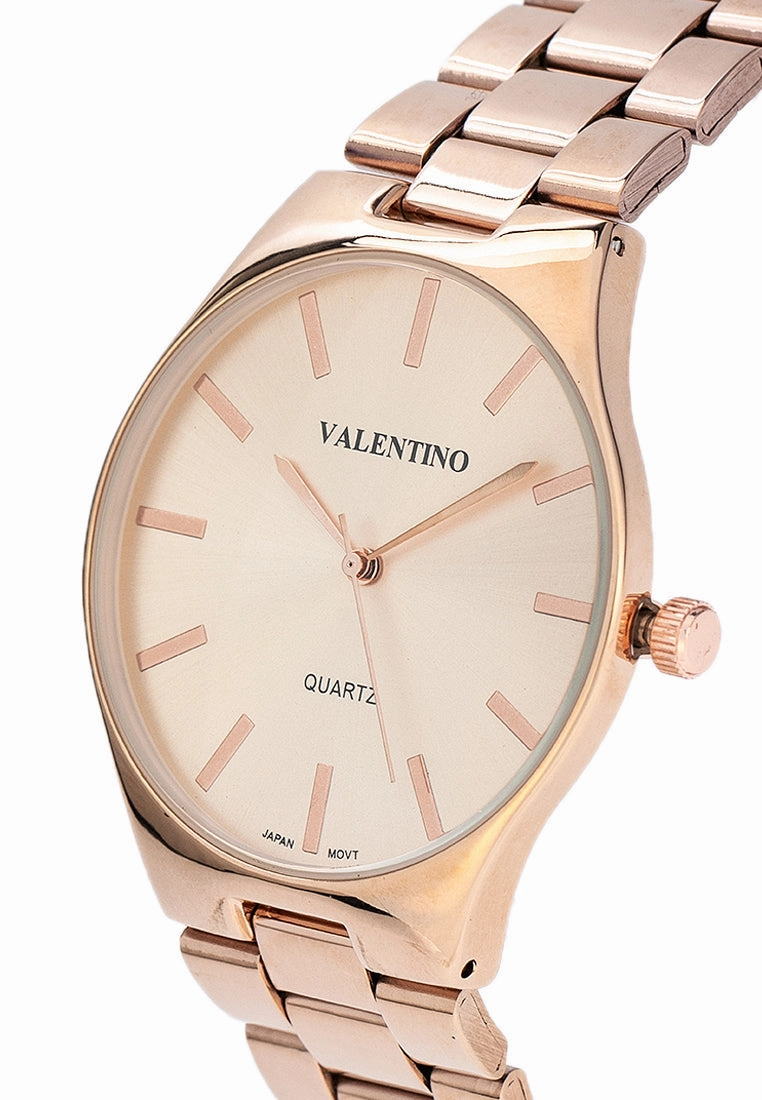 Valentino 20122398-ROSE GOLD DIAL Stainless Steel Strap Analog Watch for Women