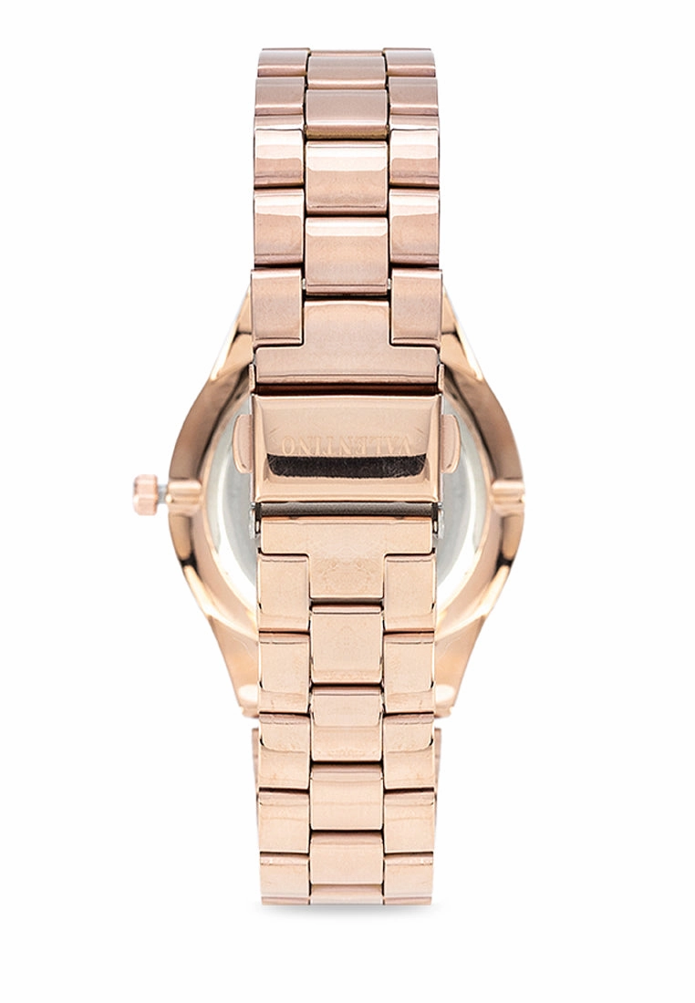 Valentino 20122398-ROSE GOLD DIAL Stainless Steel Strap Analog Watch for Women