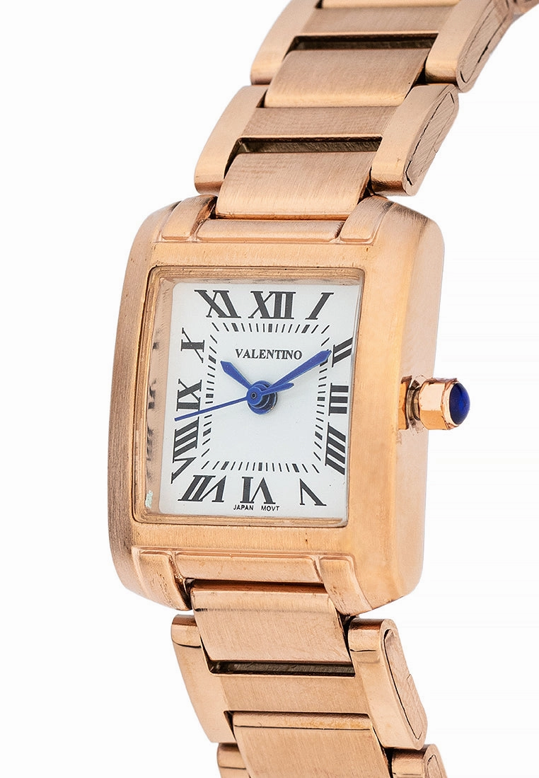 Valentino 20122421-WHITE DIAL Stainless Steel Strap Analog Watch for Women
