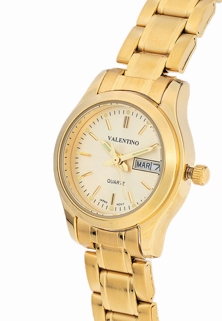 Valentino 20122423-GOLD - GOLD DIAL Stainless Steel Strap Analog Watch for Women