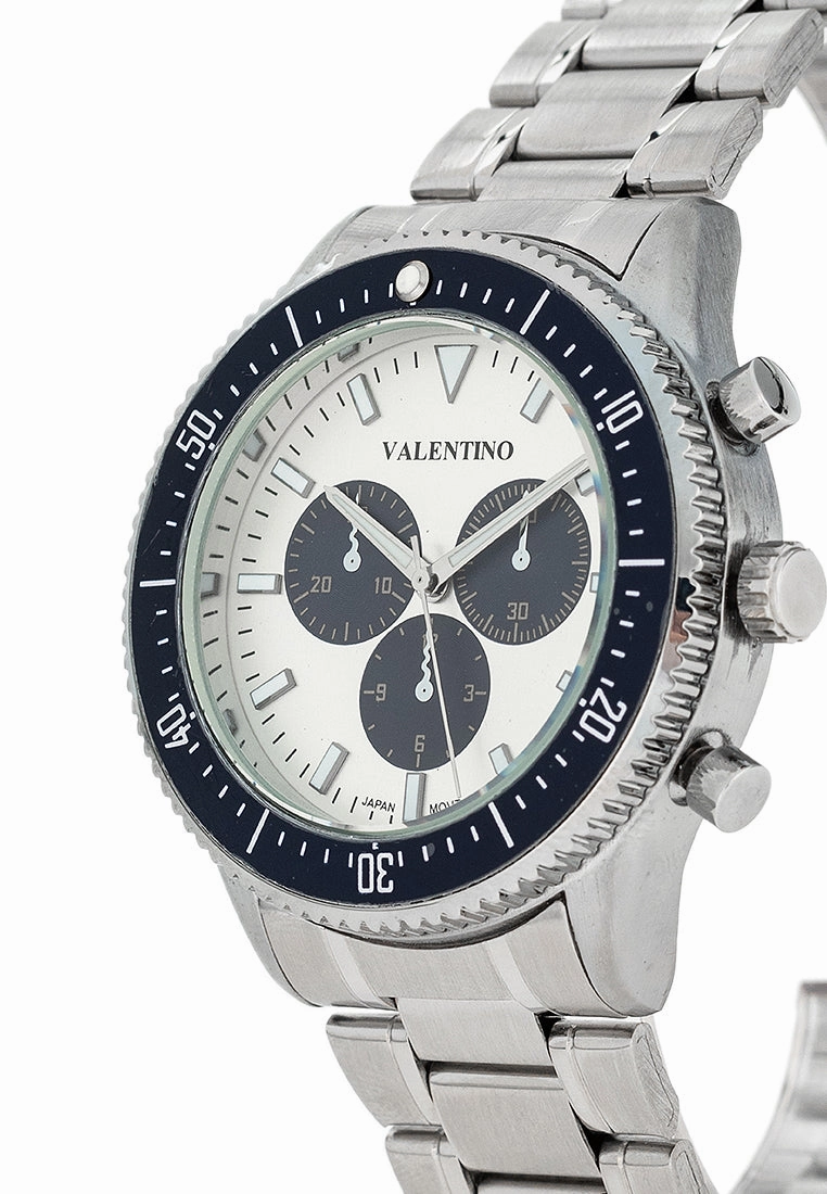 Valentino 20122427-SILVER DIAL Stainless Steel Strap Analog Watch for Men