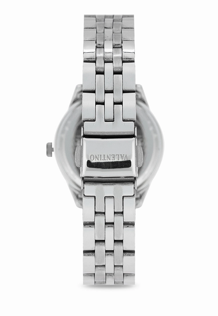 Valentino 20122442-BLACK DIAL Stainless Steel Strap Analog Watch for Women