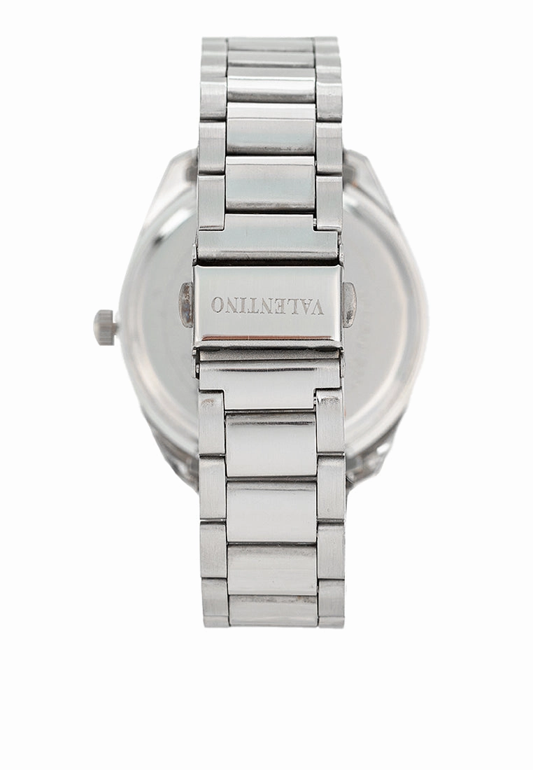Valentino 20122458-BLACK DIAL Stainless Steel Strap Analog Watch for Men
