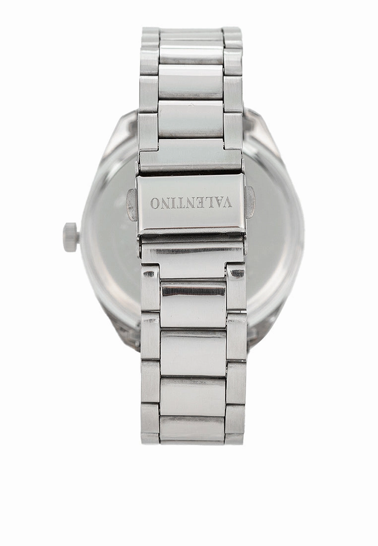 Valentino 20122458-WHITE DIAL - SIL INDEX Stainless Steel Strap Analog Watch for Men