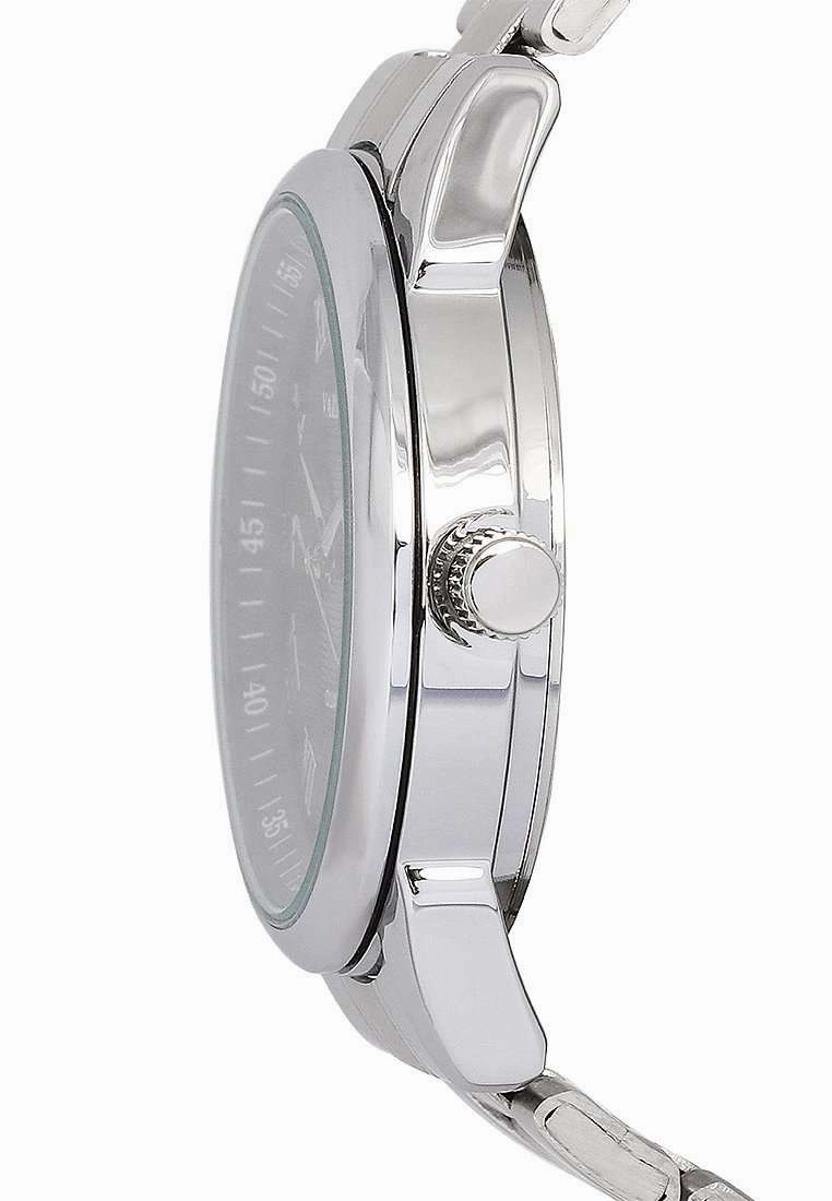 Valentino 220122299-SIL RING-BLK DIAL Silver Strap for Men