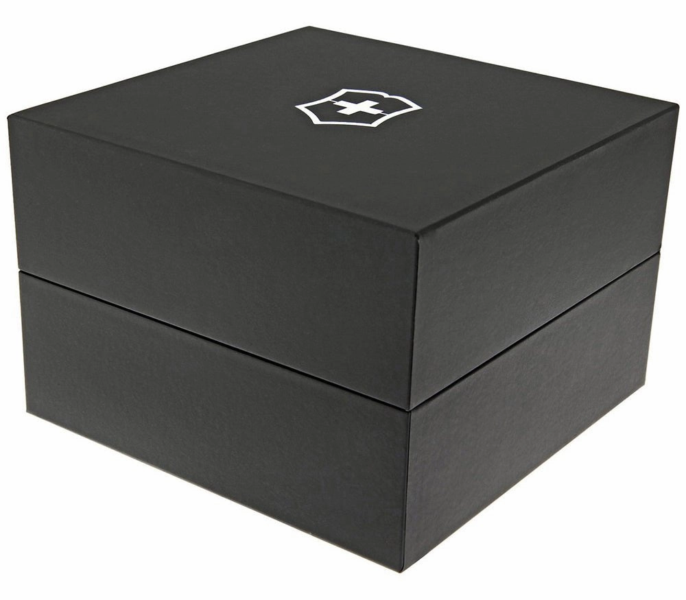 Victorinox Swiss Army FieldForce Classic GMT Stainless Steel Black Dial Date Mens Watch 241930