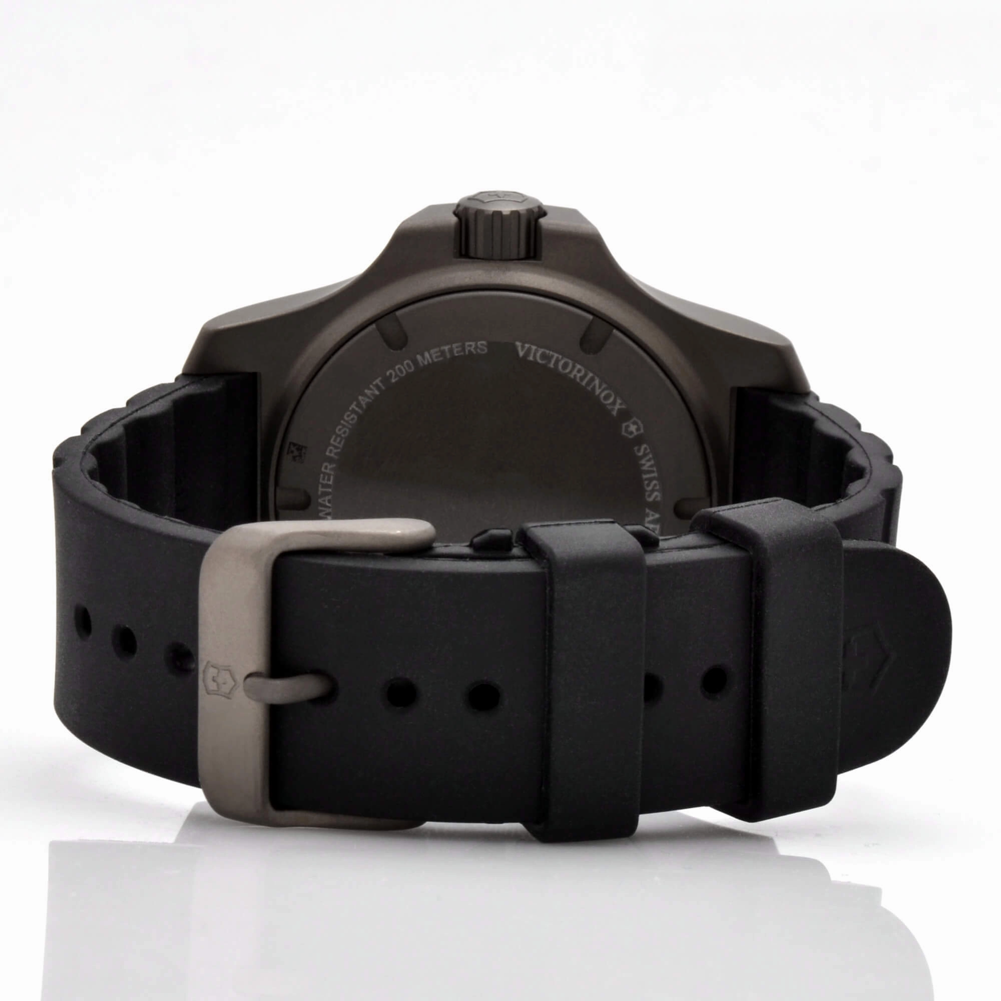 Victorinox Swiss Army Men's Quartz Watch - I.N.O.X. Black Dial Titanium | 241883