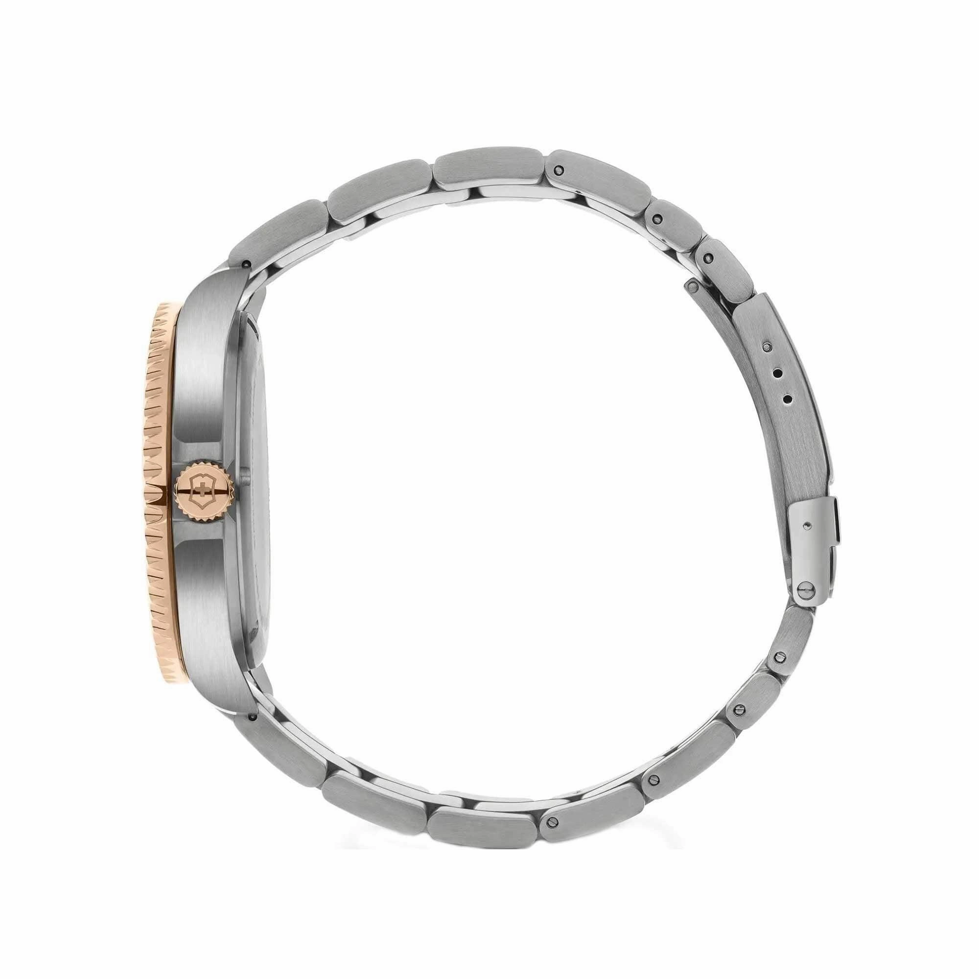 Victorinox Swiss Army Men's Watch - Maverick Silver and Rose Gold Bracelet | 241950