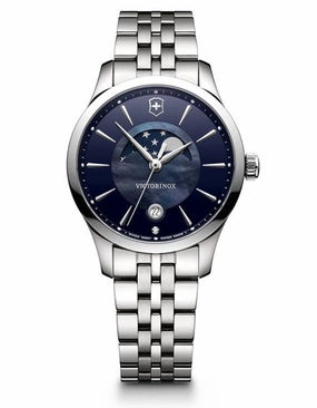 Victorinox Swiss Army Womens Alliance Watch - Diamond - Bracelet - Blue MOP Dial