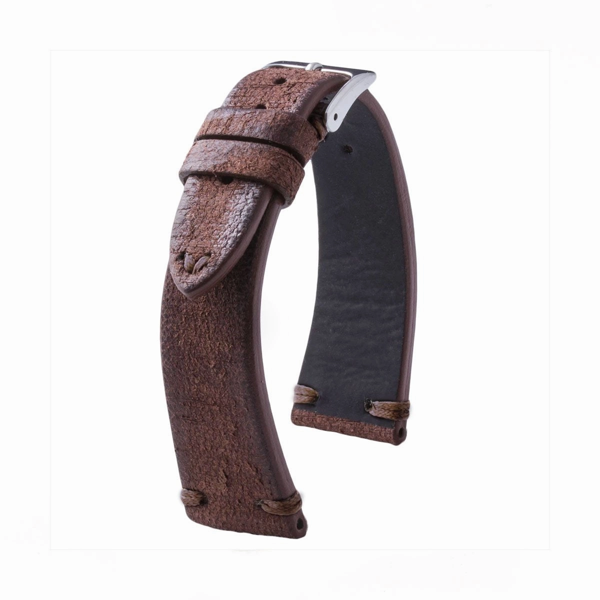 Vintage strap - Leather watch strap - Calf (black, brown, blue, red)