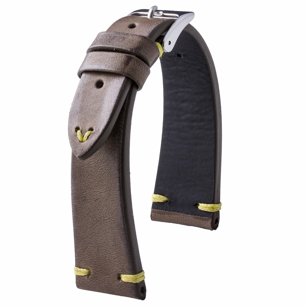 Vintage strap - Leather watch strap - Calf (black, brown, blue, red)