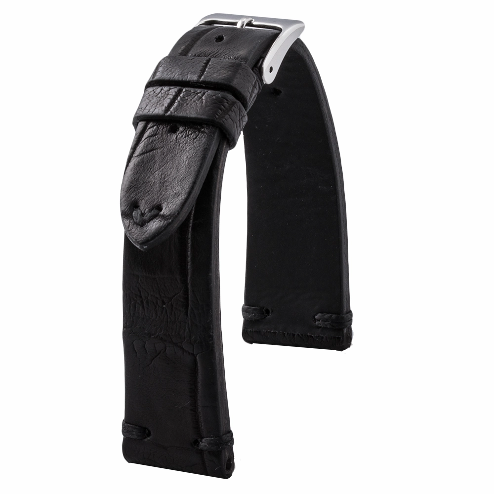 Vintage strap - Leather watchstrap - Alligator (black, brown, kaki, burgundy, red, purple)
