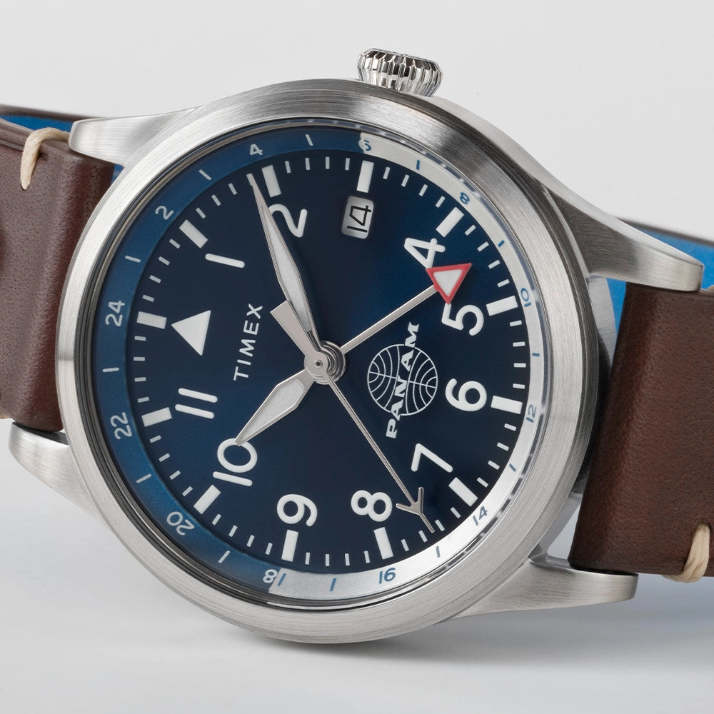 Waterbury Gmt x Pan Am  39mm Leather Band