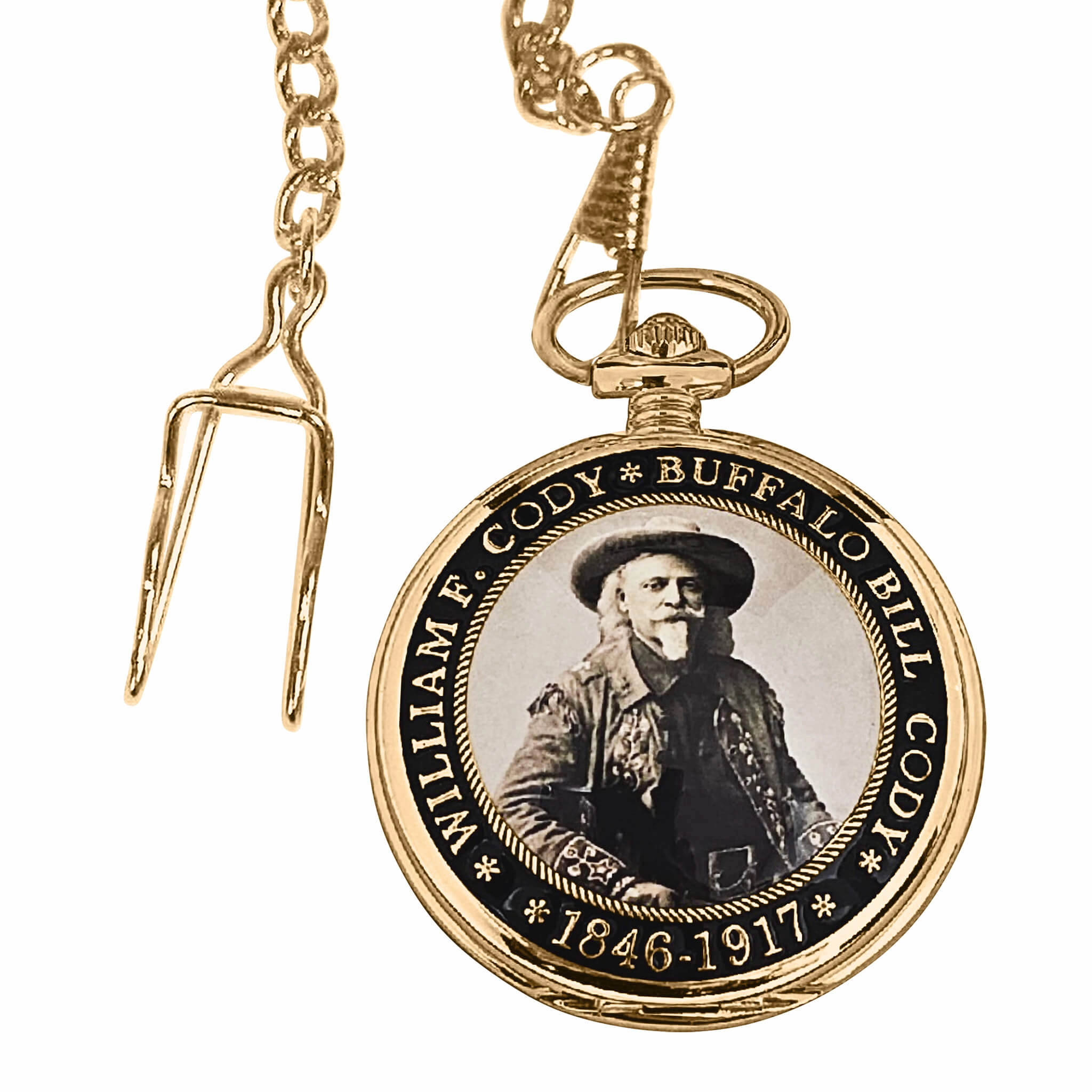 Western Legends Buffalo Bill Pocket Watch