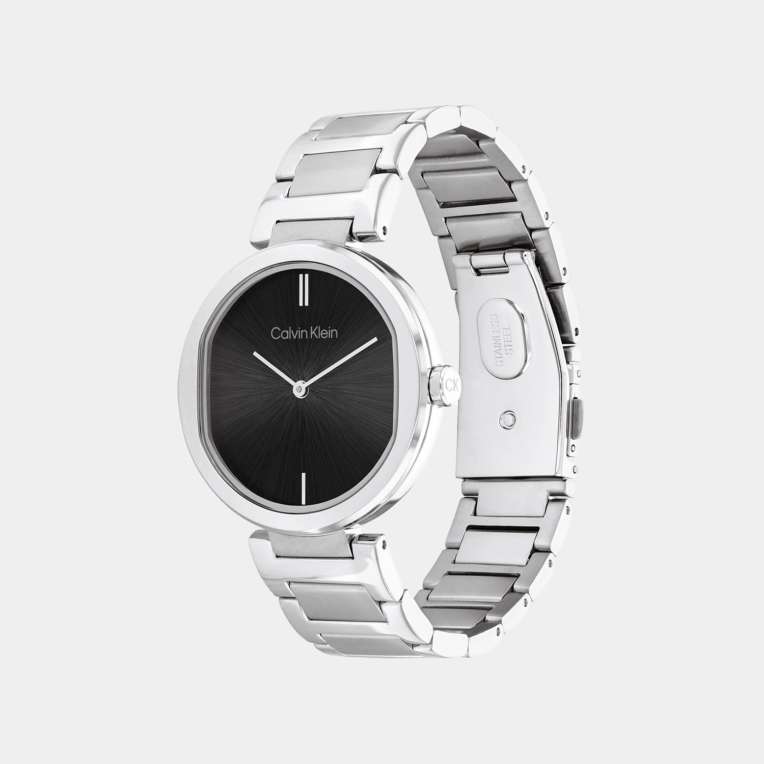 Women Black Analog Stainless Steel Watch 25200249