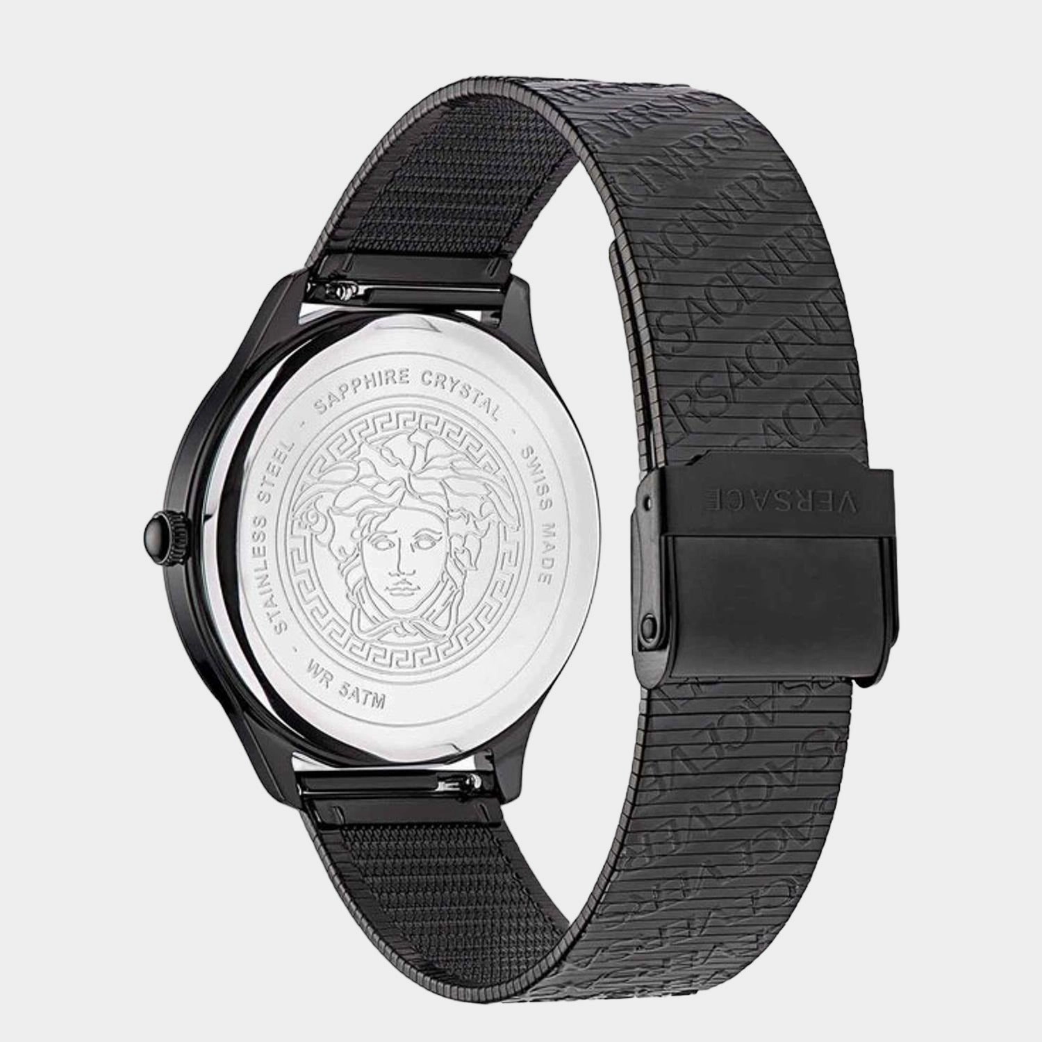 Women Black Analog Stainless Steel Watch VE2O00622
