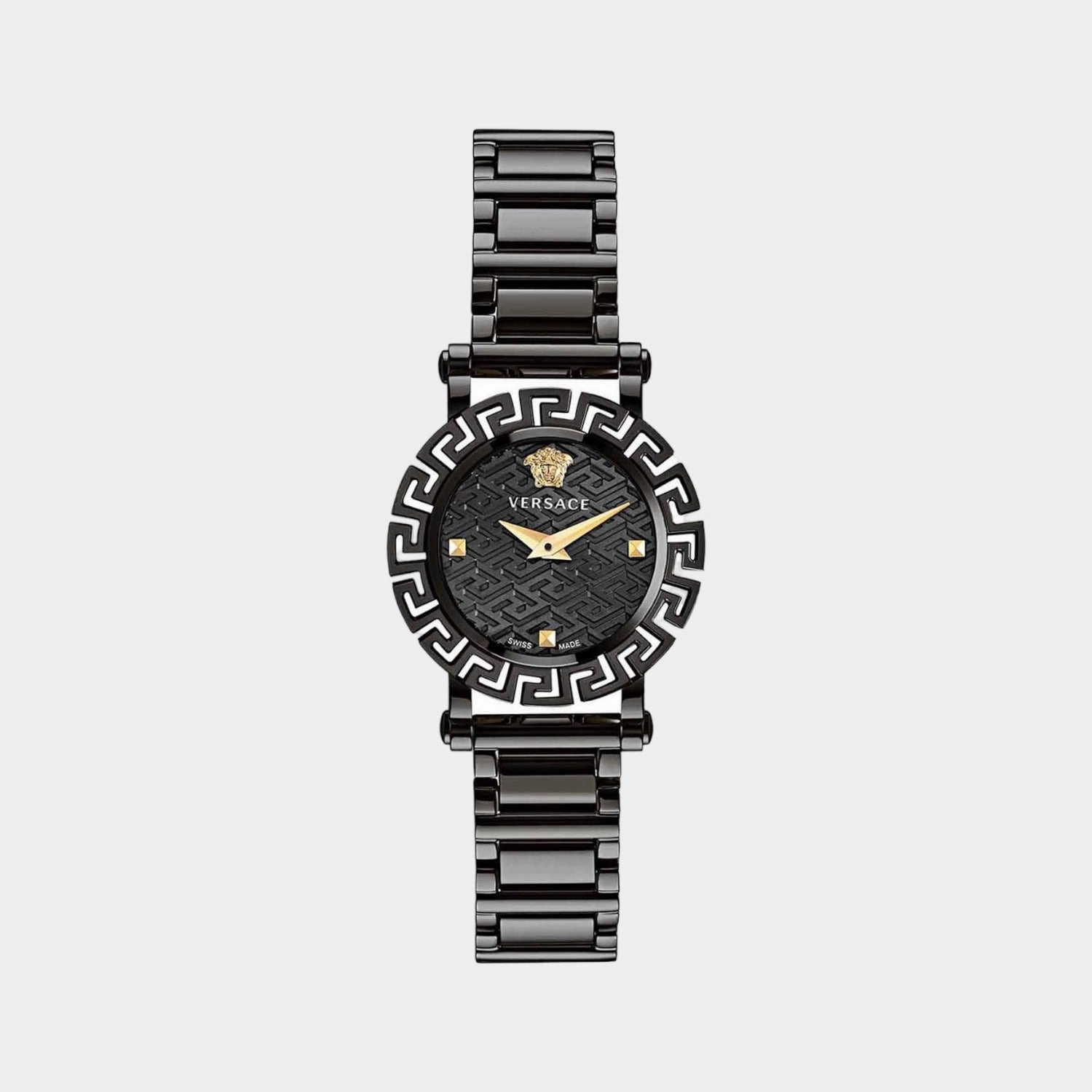 Women Black Analog Stainless Steel Watch VE2Q00522