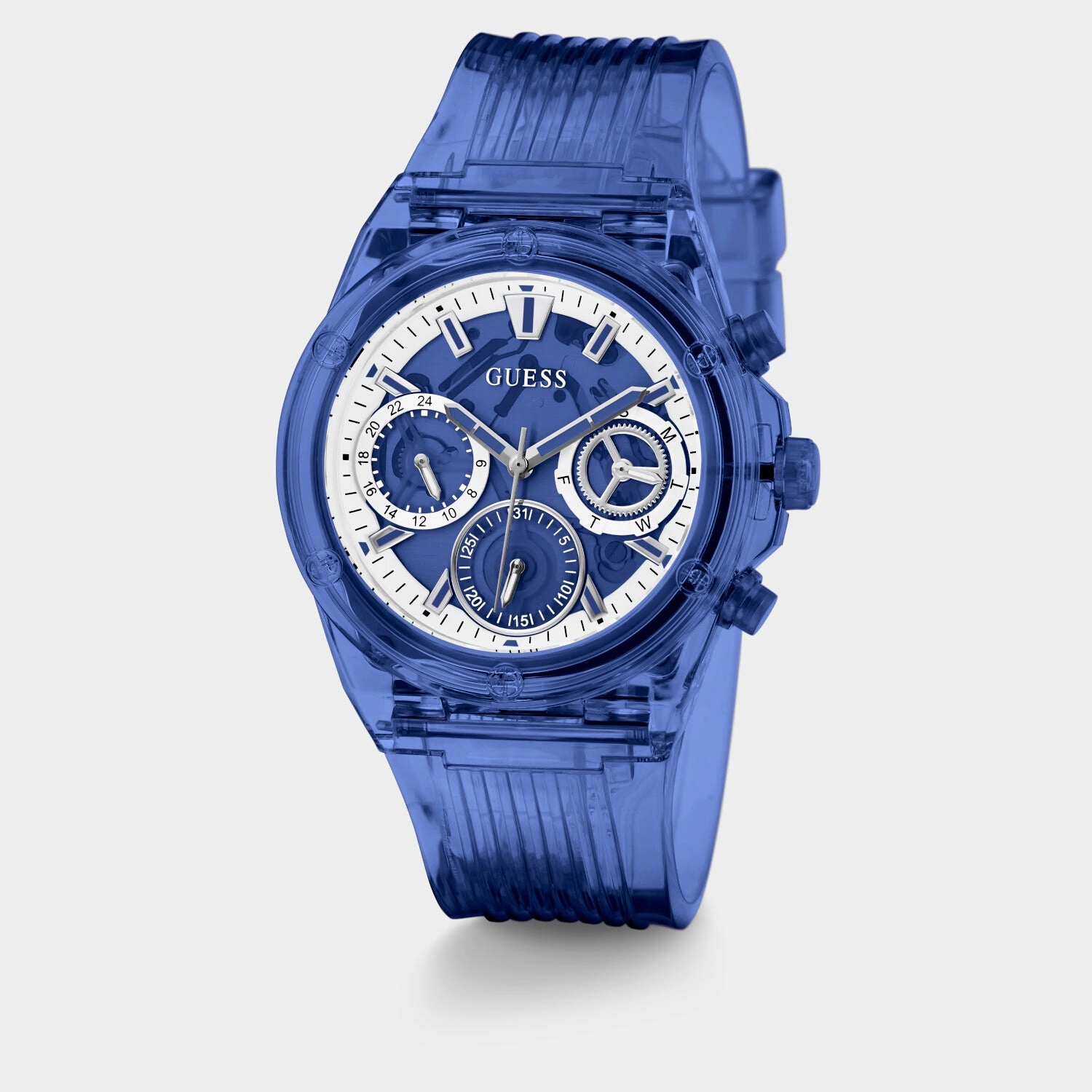 Women Blue Analog Nylon Watch GW0438L3
