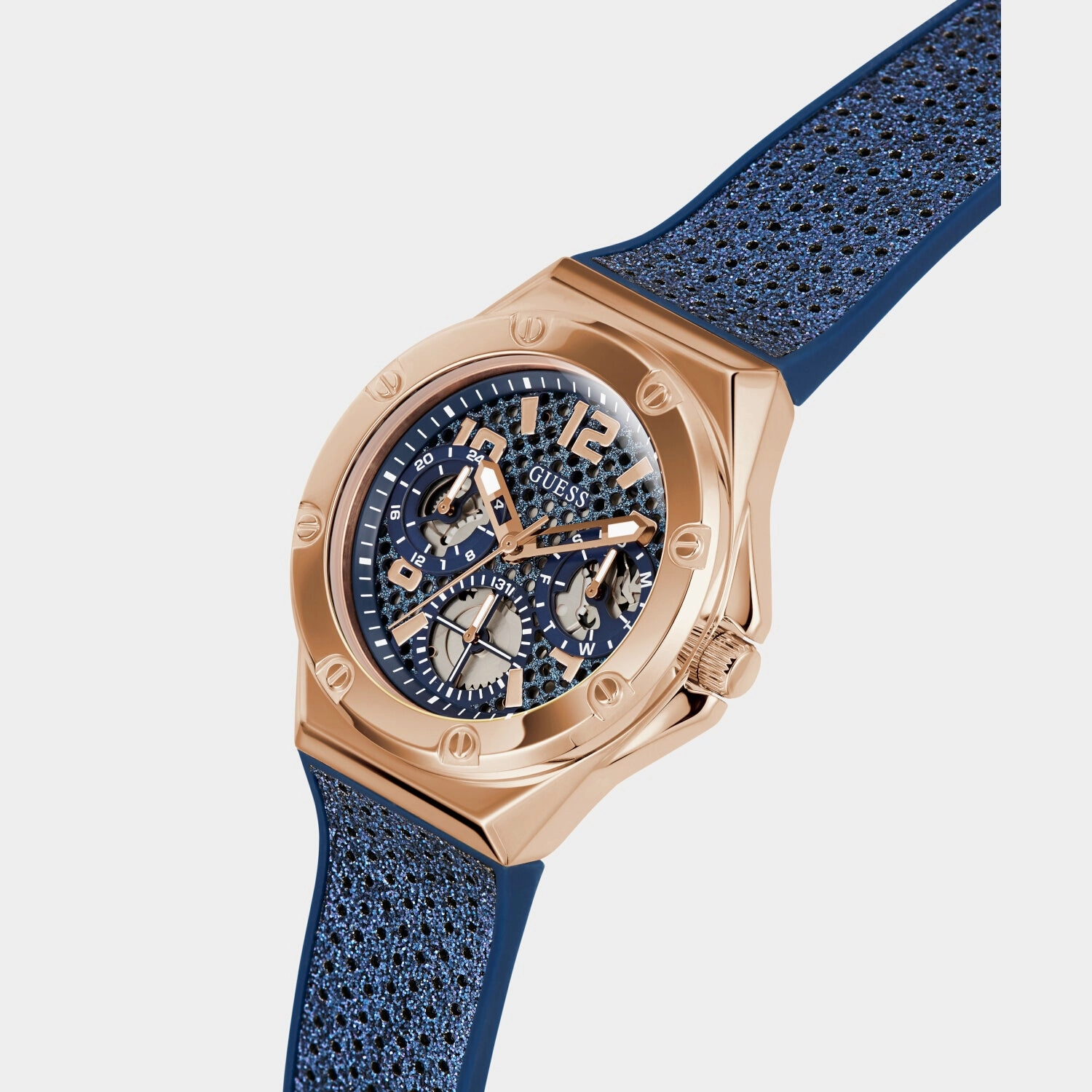 Women Blue Analog Silicone Watch GW0620L3