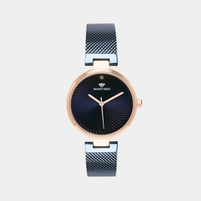Women Blue Analog Stainless Steel Watch 9005T-B3305