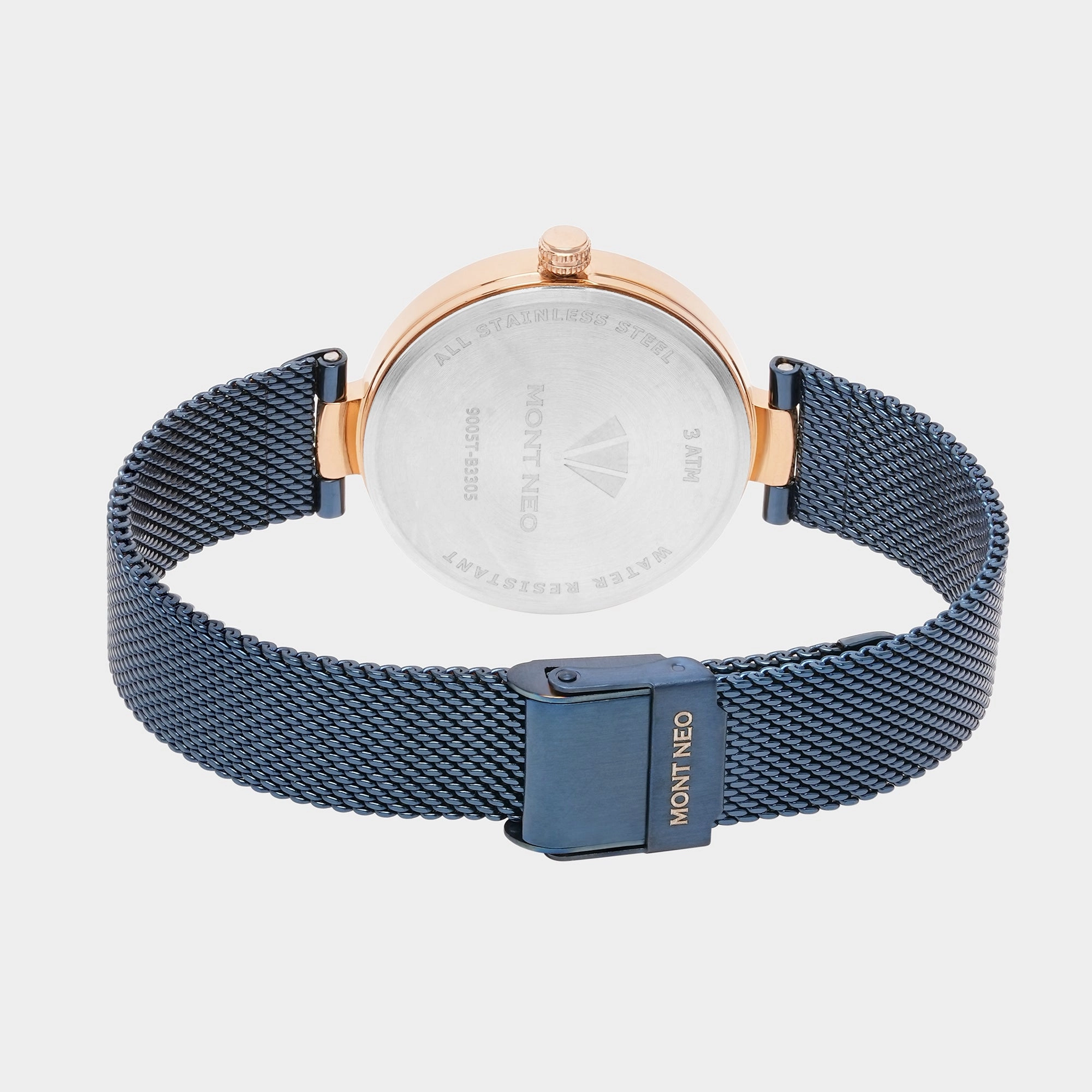 Women Blue Analog Stainless Steel Watch 9005T-B3305