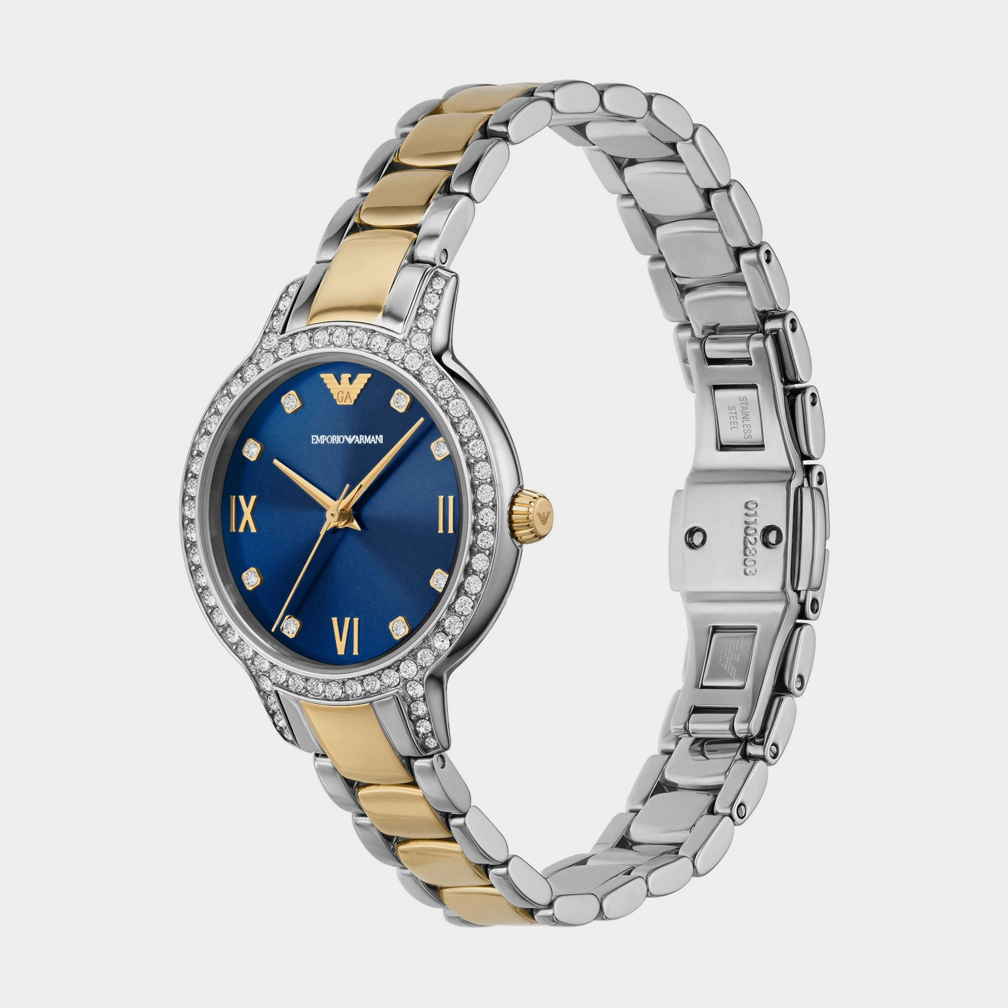 Women Blue Analog Stainless Steel Watch AR11576